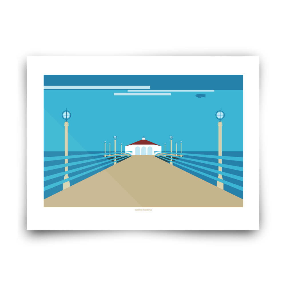 Manhattan Beach Fair art print of pier for 2019 poster
