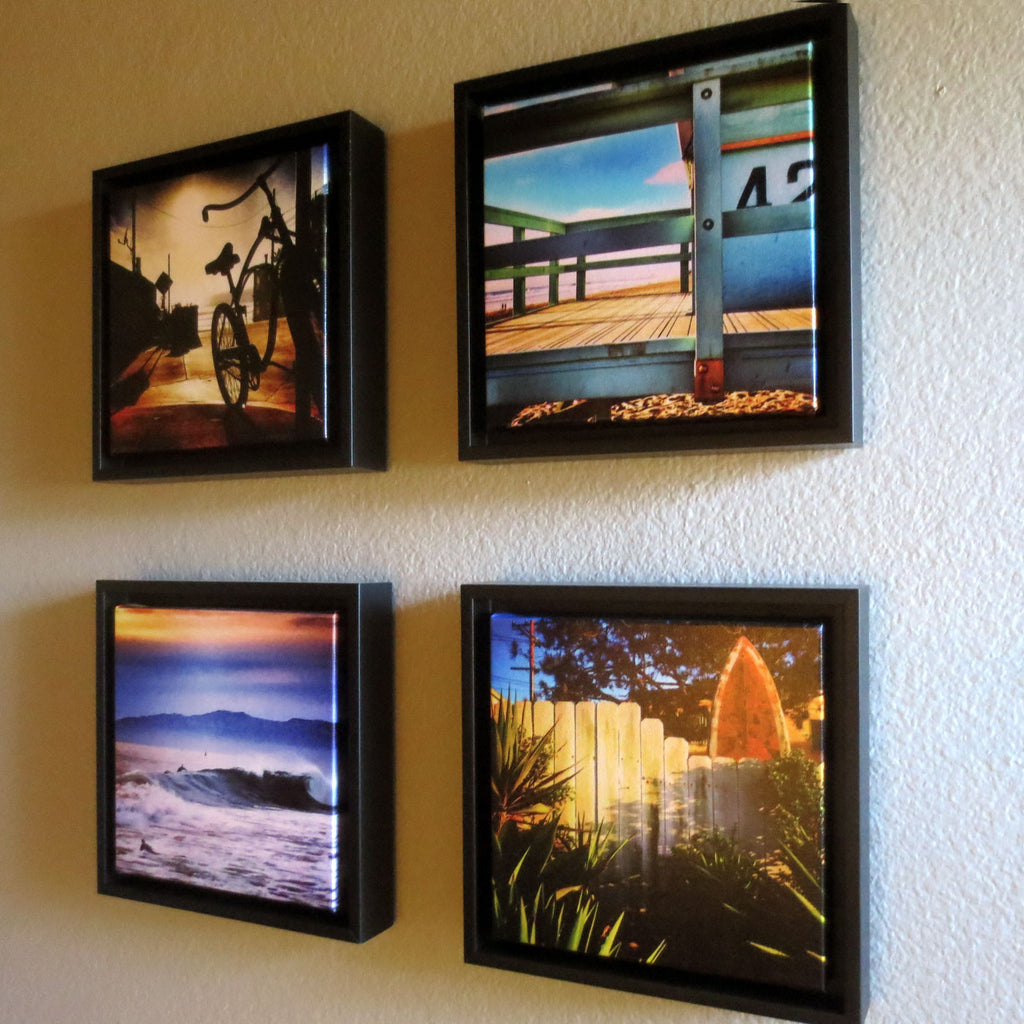 beach style home decor framed photography canvas prints grouping