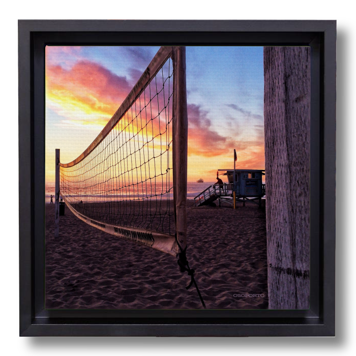 Beach decor photography canvas print: Net Gain